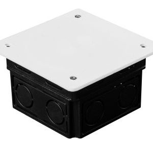 Junction-box, flush-mounted with cover 80x80mm