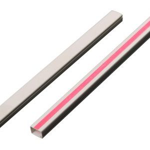 Cable trunking with removeable cover  with glue strip 40x25mm white 2m