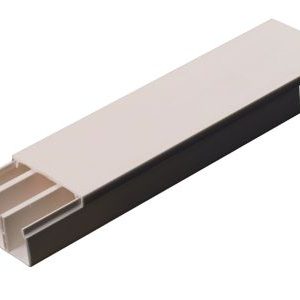 Cable trunking with removeable cover 60x25mm white 3m