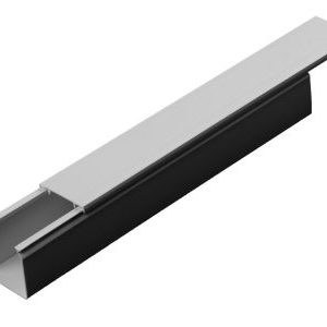 Cable trunking with removeable cover 25x25mm white 3m